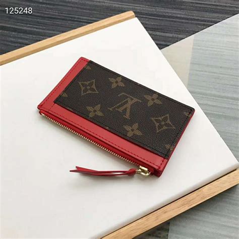 louis vuitton monogram card holder hot stamping|Louis Vuitton zipped card holder.